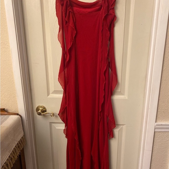 Petal & Pup Red Maxi Dress - Picture 5 of 9